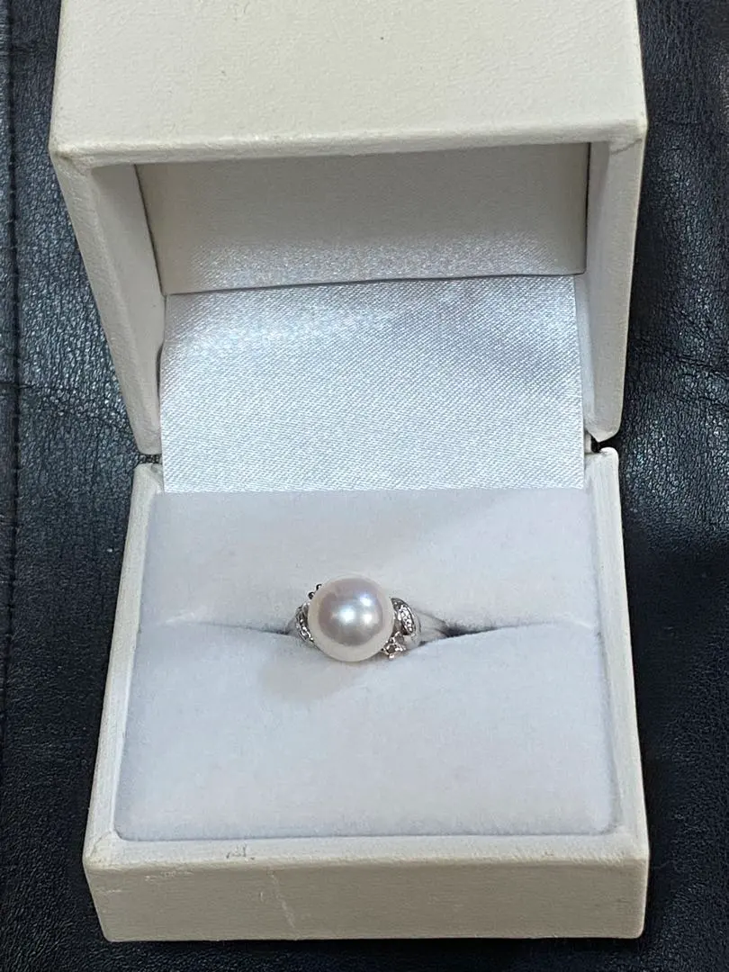 阿古屋珍珠戒指 伊勢和珍珠 銀色 的縮圖
