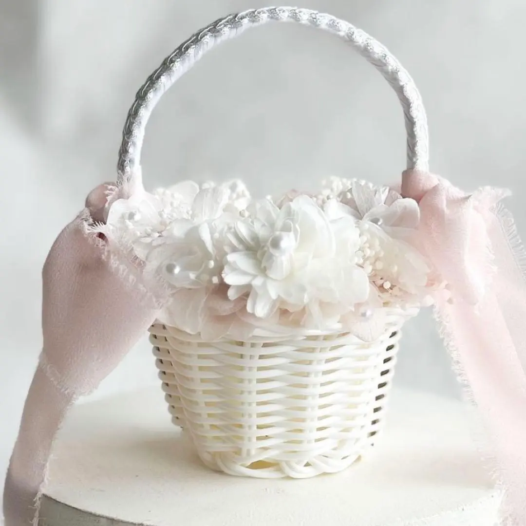 Thumbnail of Ring pillow, basket, ring bearer, wedding, ceremony