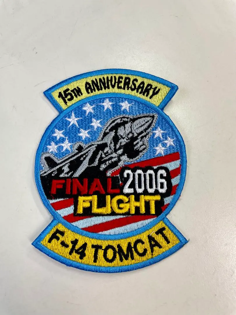 アメリカ海軍(USN)F-14トムキャットTOMCAT刺繍パッチ中古※1点のみ