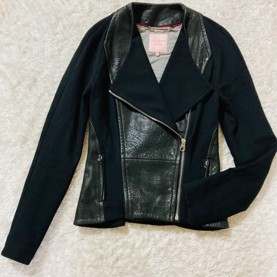 ⭐︎美品⭐︎TEDBAKERテッドベィカーブラックレザーライダースジャケット 2025年最新】TED BAKER レザージャケット・ライダースの人気