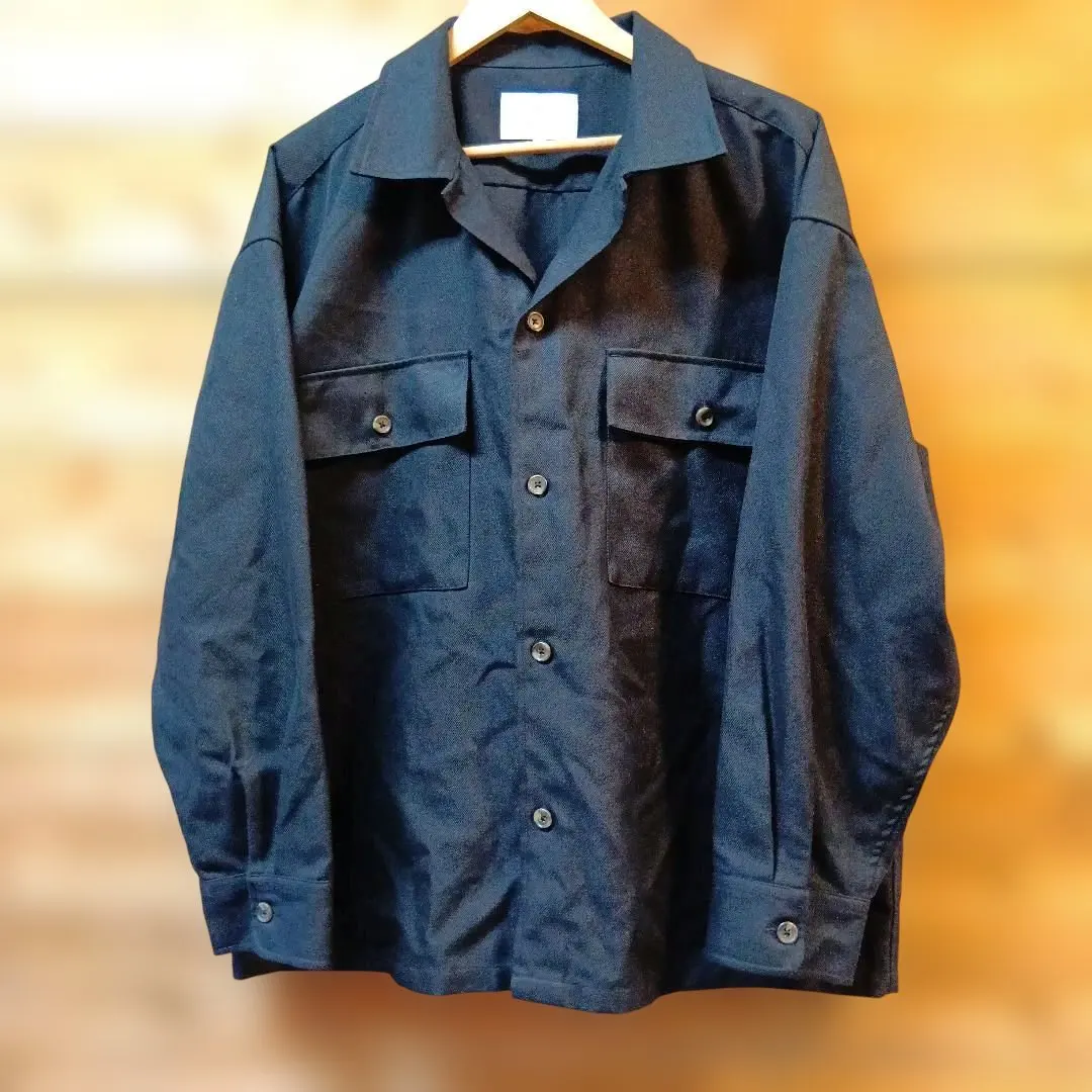 工作襯衫 黑色 外套 3L 黑色夾克 厚款 的縮圖