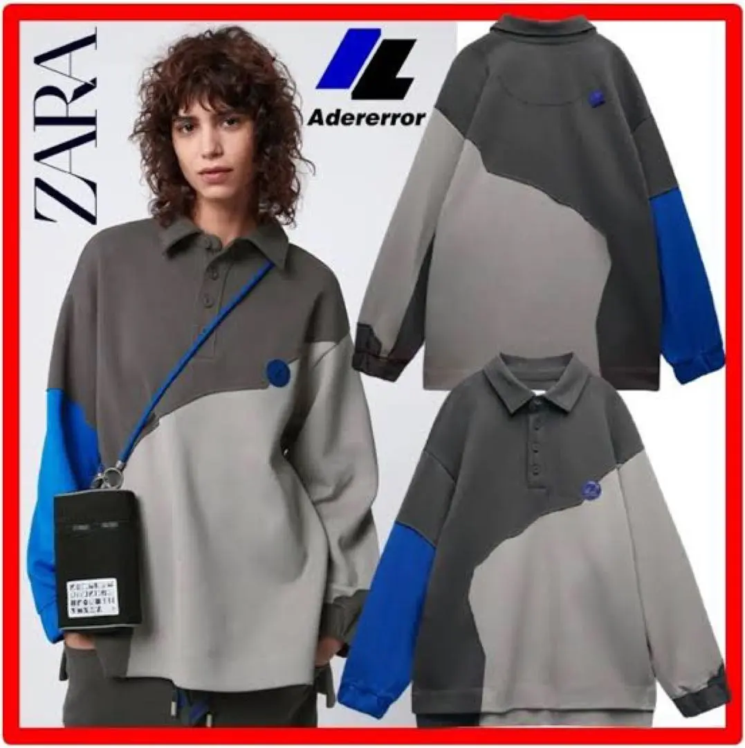ADERERROR x ZARA パッチワーク ポロシャツ スタジオニコルソン ADERERROR x ZARA パッチワーク ポロシャツ スタジオニコルソン