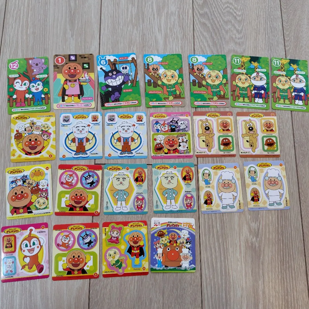 Thumbnail of Anpanman stickers and cards, set of 23