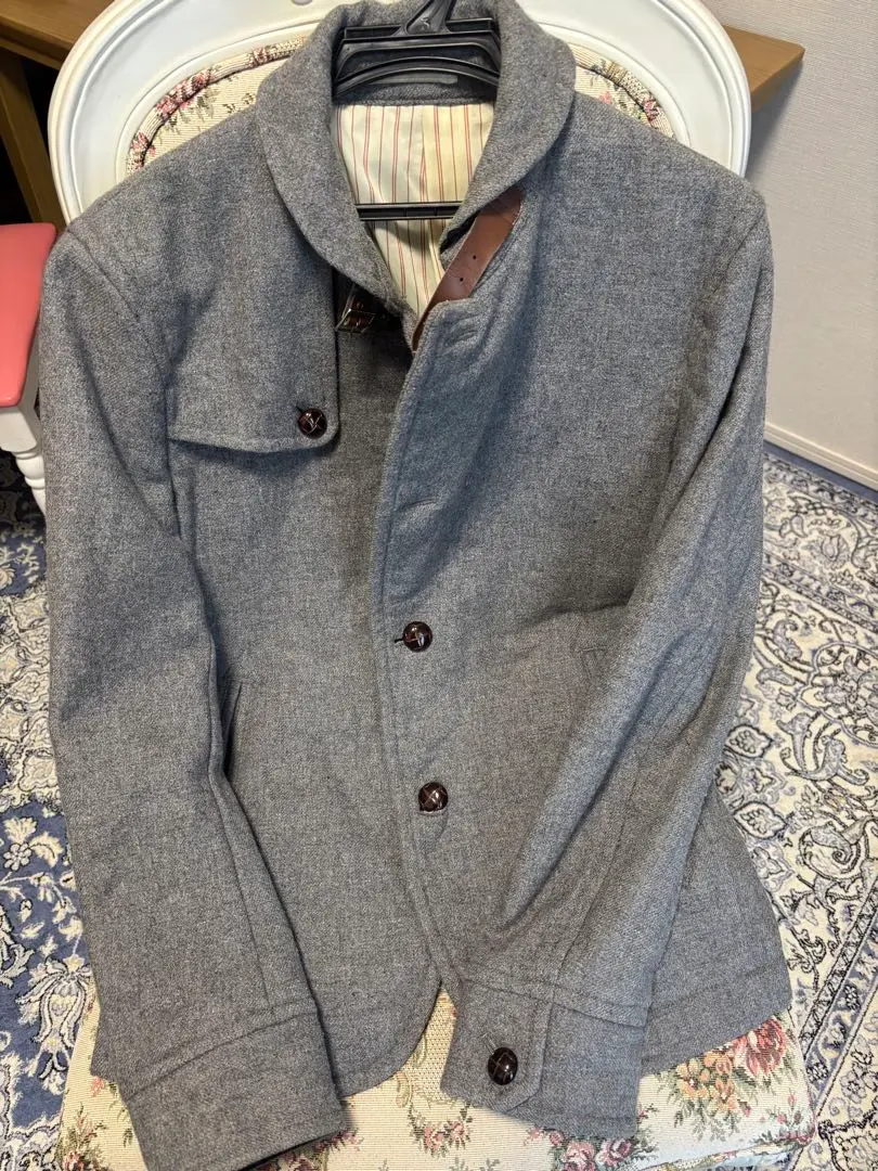 Thumbnail of Reasonable Price Boycott 3-Size Wool Pea Coat, Men's, Equivalent to Size L