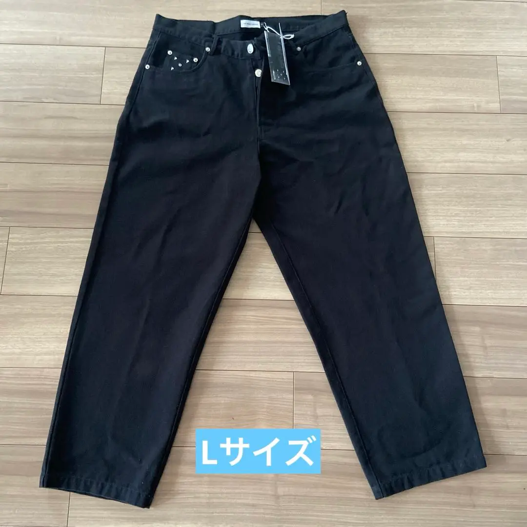 【新品未使用】POP TRADING COMPANY ワイドデニム　Lサイズ POP TRADING COMPANY 
