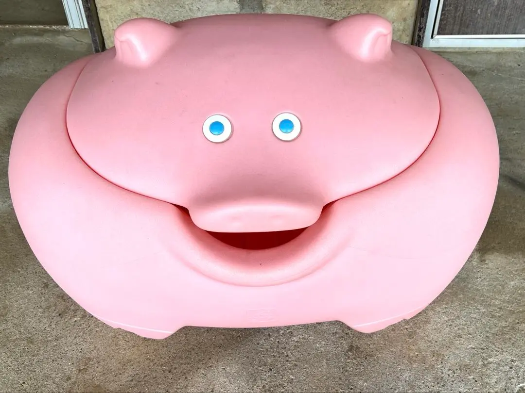 廃盤品 リトルタイクス ステップ2 ぶたさん おもちゃ箱 玩具箱 古着 収納 廃盤品！ リトルタイクス ステップ2 ぶたさん おもちゃ箱 玩具箱
