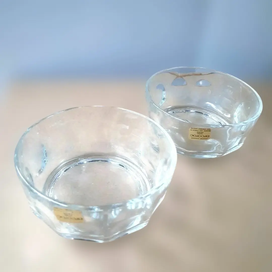 Thumbnail of Arcoroc FRANCE Glass Bowls Set of 2, Retro Showa Era