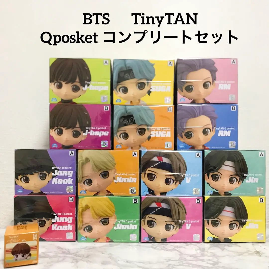 防弾少年団(BTS) - TinyTAN Qposket ＡＢカラー全14種フルコンプリートセット TinyTAN Qposket BTS Aカラー コンプリートセット
