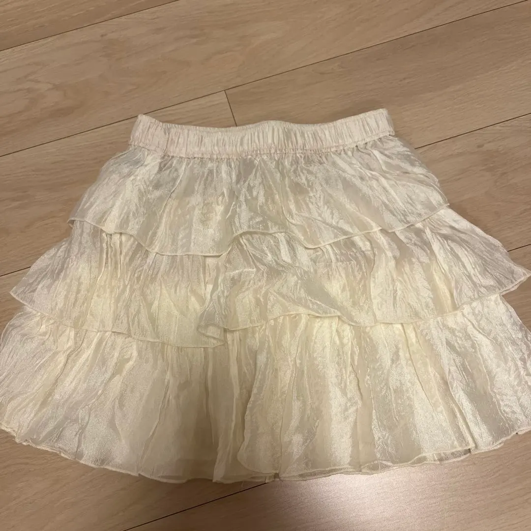 Thumbnail of Kastane Washer Tiered Mini Skirt - Ivory