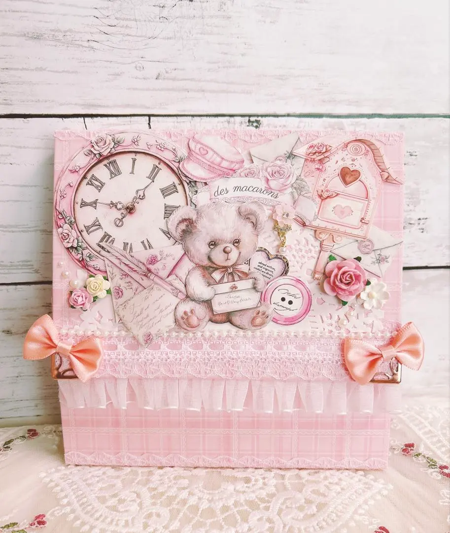 Thumbnail of Sharing Collage Material: Origami Storage Accordion & Honeycomb Accordion Box ❁⃘*. Postal Bear