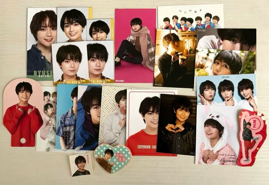 Thumbnail of Naniwa Danshi Ryusei Onishi Data Card, Thick Card, Seal, Sticker, Bundle