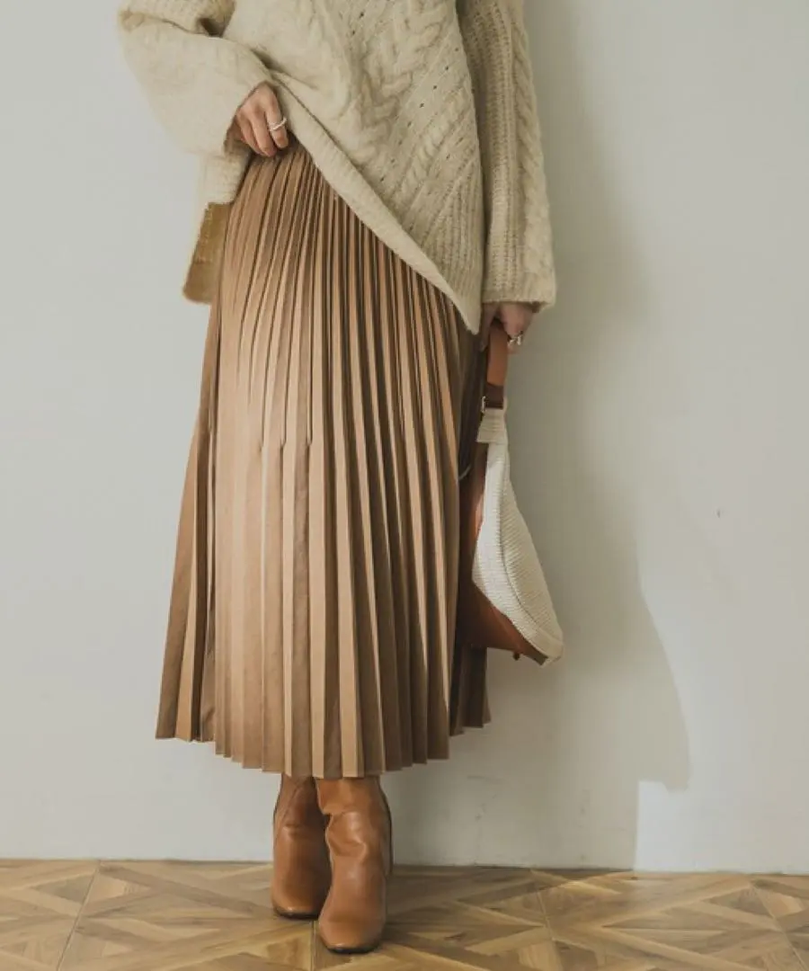 Thumbnail of Urban Research - Skirt - Suede - Pleated - Autumn - Long