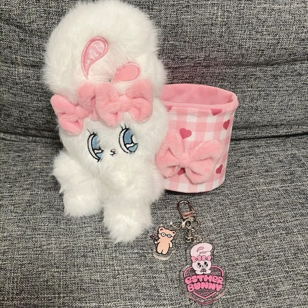 Esther Bunny 奶油兔 小物收納盒 緞帶兔 壓克力鑰匙圈 的縮圖