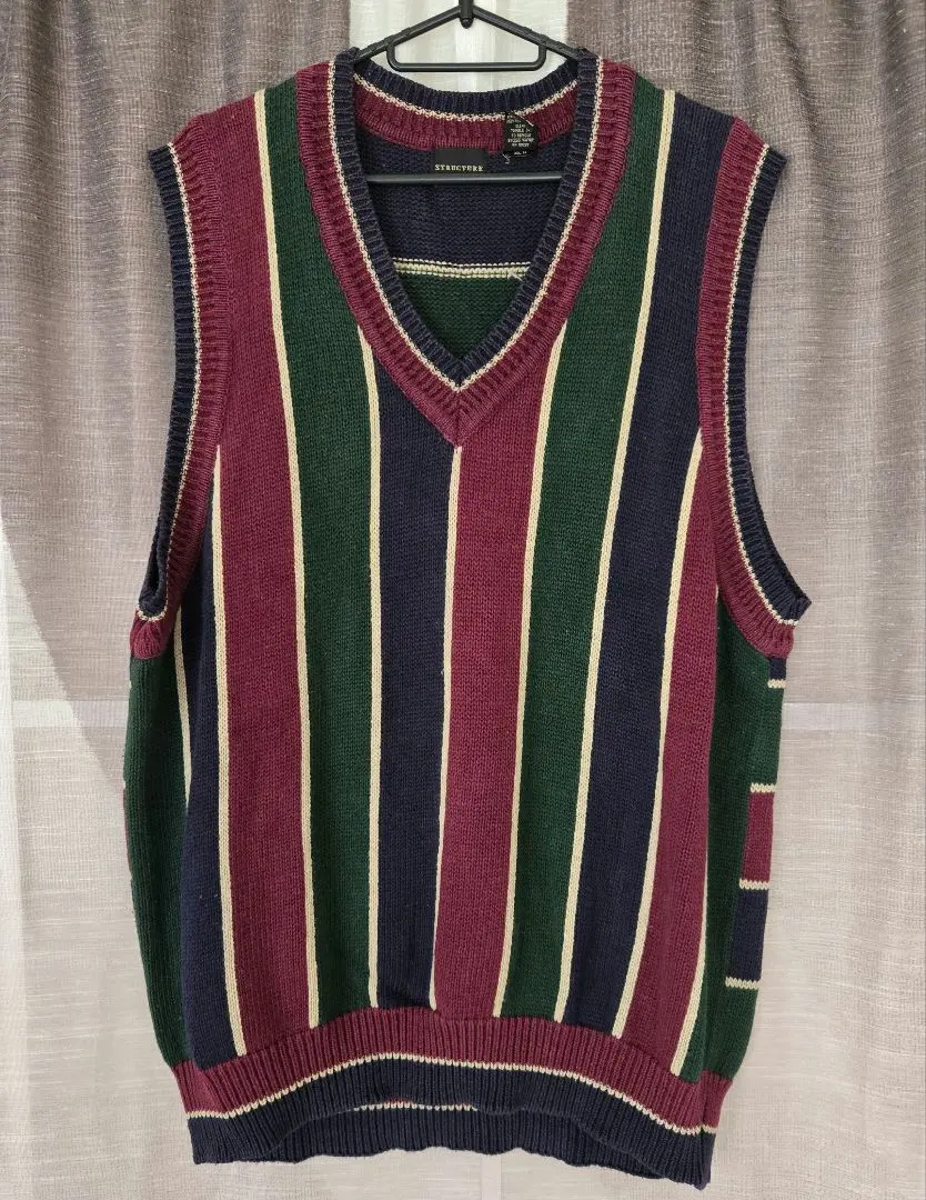 Thumbnail of STRUCTURE Multi-color Stripe Vest, Size L