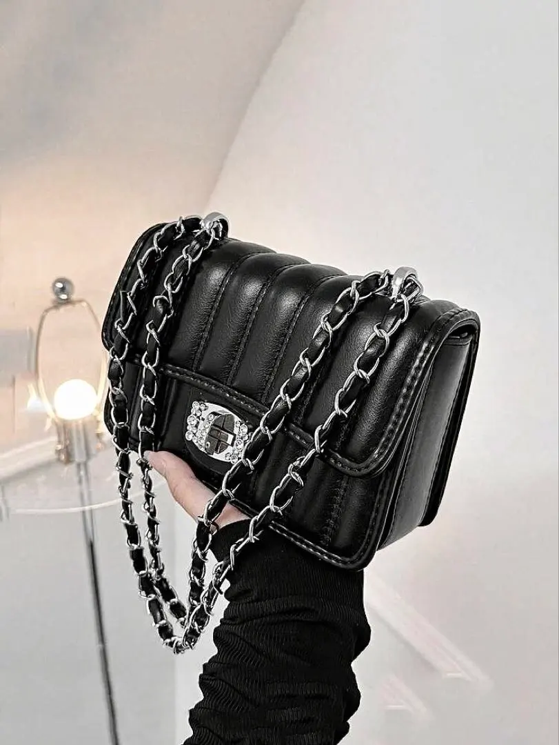 Thumbnail of Shoulder bag handbag black vanity Korean style, influencer style