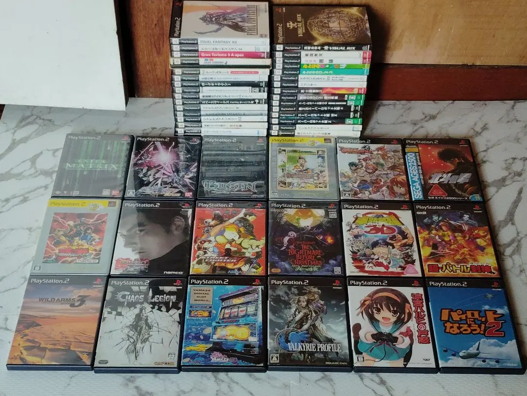 【總結】PS2 遊戲軟體 50 本，不重複，有盒有說明書，含運費 的縮圖