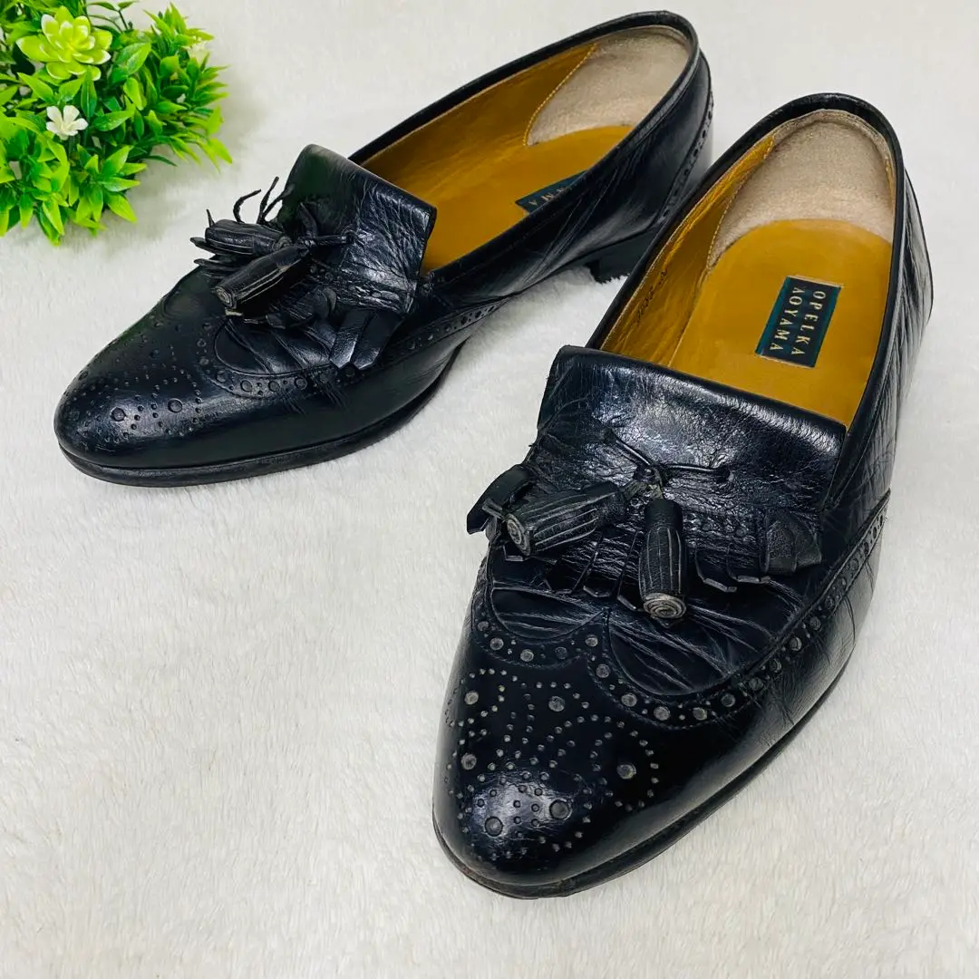 美品展示品 日本製 OPELKA AOYAMA 26EE レザービットローファー 美品展示品 日本製 OPELKA AOYAMA 26EE レザービットローファー