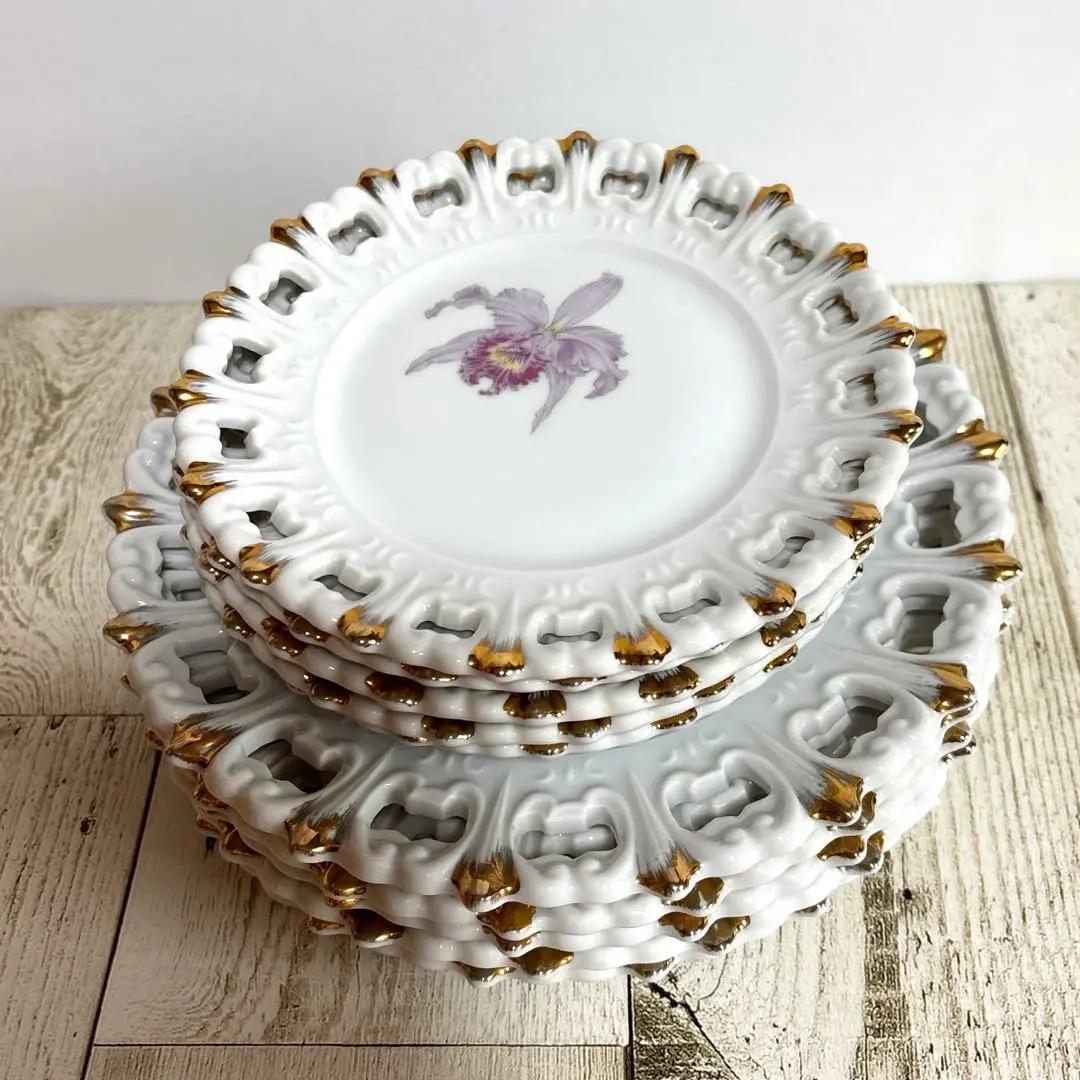 Kowa Fine China 金縁ホワイト皿 5枚セット Kowa Fine China 金縁ホワイト皿 5枚セット - メルカリ