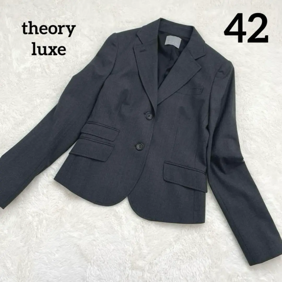 Thumbnail of Theory Luxe Tailored Jacket Wool Dark Gray XL