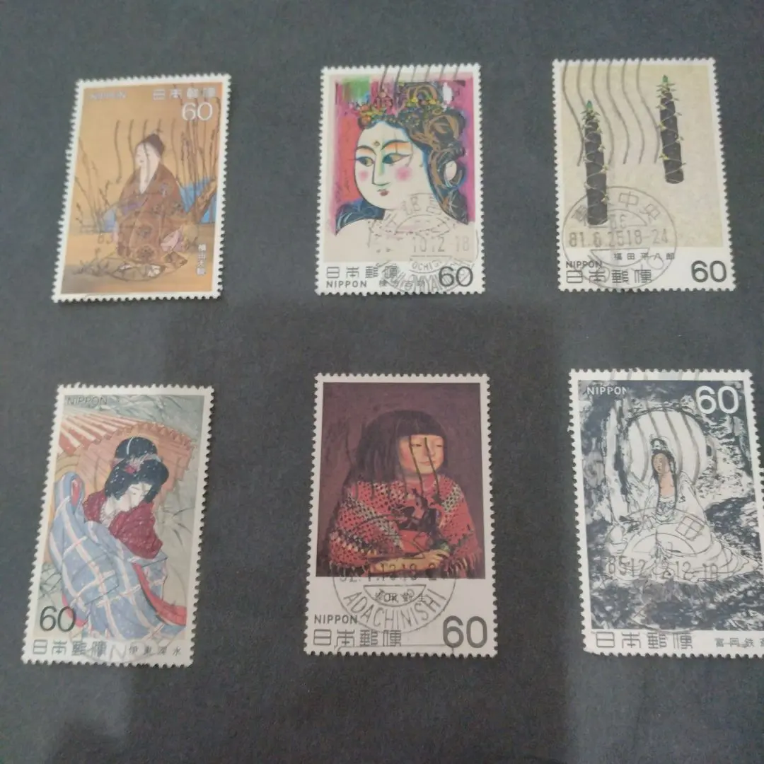 ②３４００円相当　未使用　記念切手　岸田劉生　ドラえもん　動物　グリーティング　鮭　国立公園　ミッフィー　メルシス社　 Yahoo!オークション -「岸田劉生切手」(近代美術) (文化、歴史)の落札