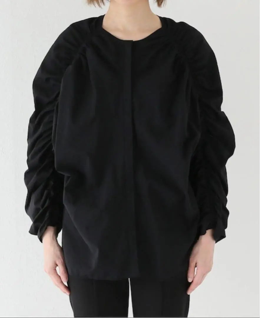 Thumbnail of AP STUDIO SCENTOF MANTECO Gather Blouse, Black