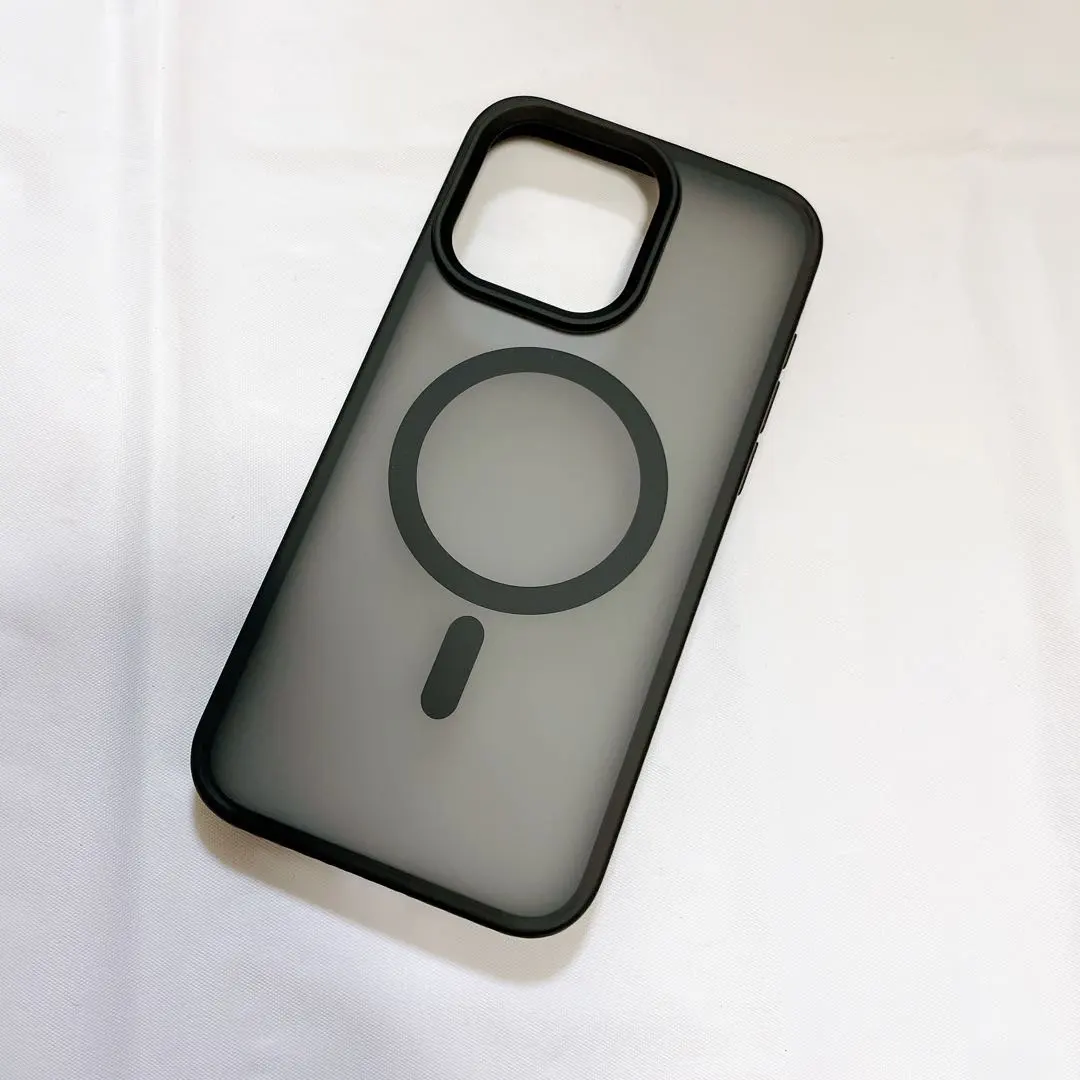 Thumbnail of Lamicall iPhone 15 Pro Max Case Black Transparent