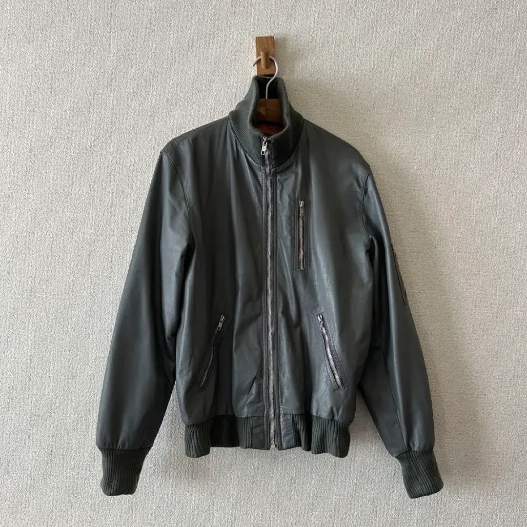 Modeka ドイツ軍フライトジャケット ドイツ軍 レザーフライトジャケット グレー USED JJ146UN 本革