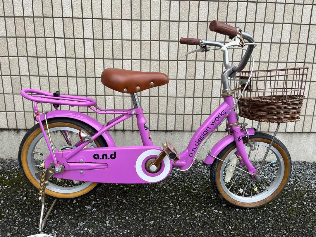【都内直渡し】ブリヂストンハッチ　16インチ　ピンク　4-7歳　補助輪付き 都内直渡し】ブリヂストンハッチ16インチピンク4-7歳補助輪付き