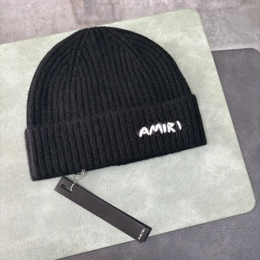 AMIRI カシミア ニット アミリ ビーニー ブラック