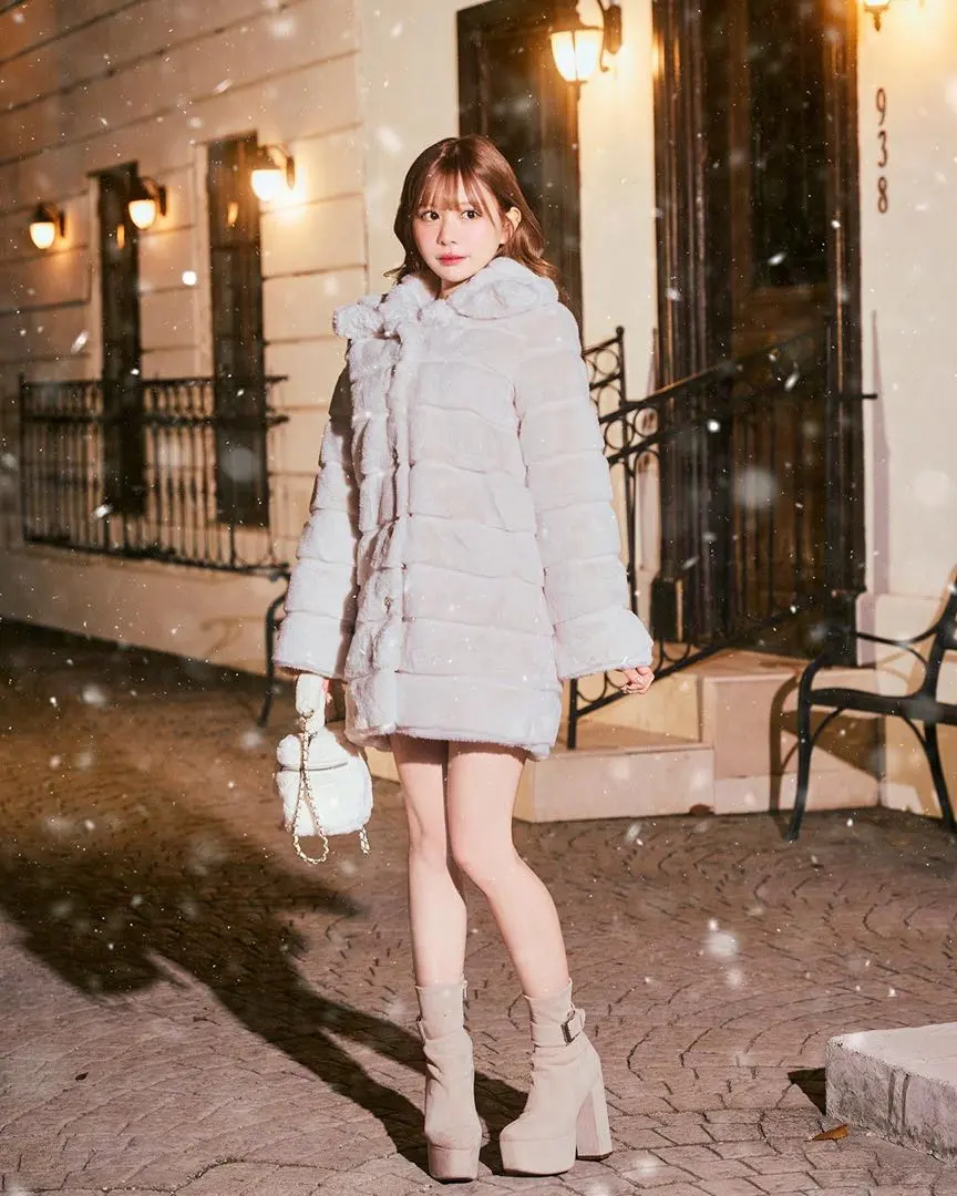 ミシェルマカロン　美シルエットAラインコート 新品未使用 ミシェルマカロン 美シルエットAラインコート XS ブラック