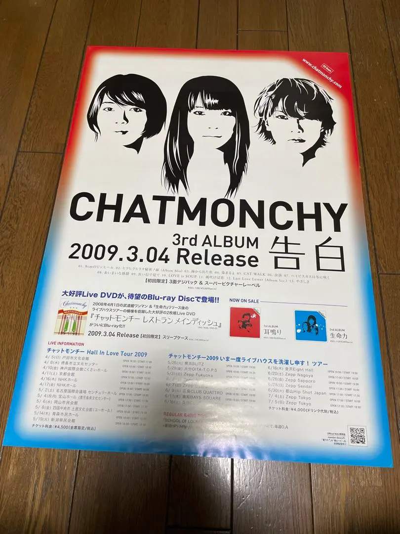 【非売品】　チャットモンチー　4thアルバム　YOU MORE　ポスター　B2 非売品】 チャットモンチー 4thアルバム YOU MORE ポスター B2