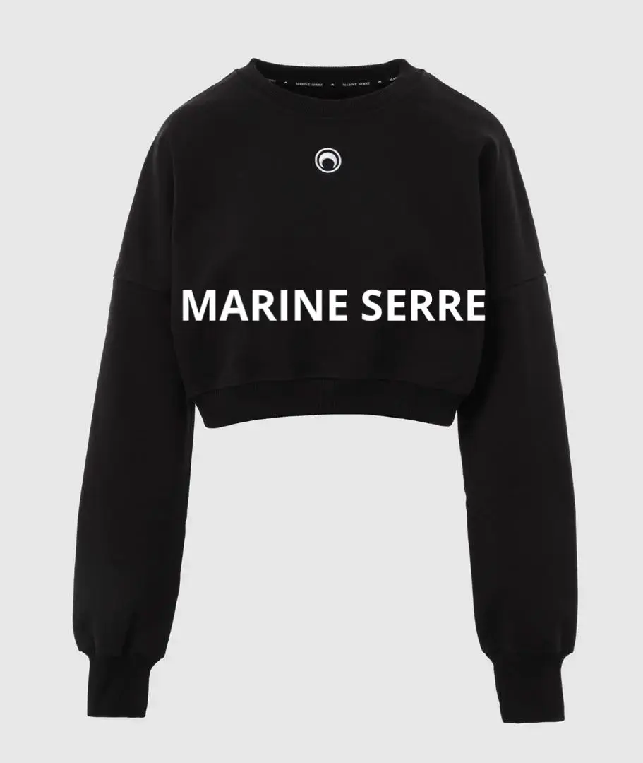 MARINE SERRE ブラック スウェット 2025年最新】MARINE SERRE カラー:ブラック系 トレーナー