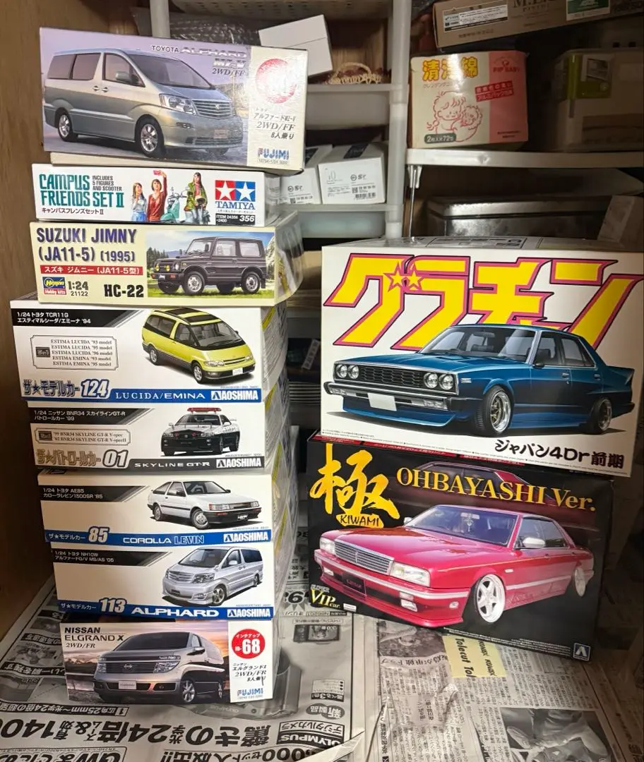 【完成品】フジミ 1/24 ALPHARD アルファード カスタム 完成品】フジミ 1/24 ALPHARD アルファード カスタム