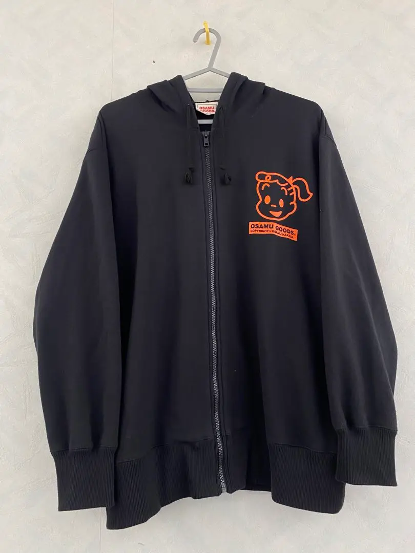 新品タグ付き♪ オサムグッズ パーカー フーディ 黒 ブラック L レアデザイン OSAMU GOODS】LURF GALLERY パーカーL（black）【当店オリジナル