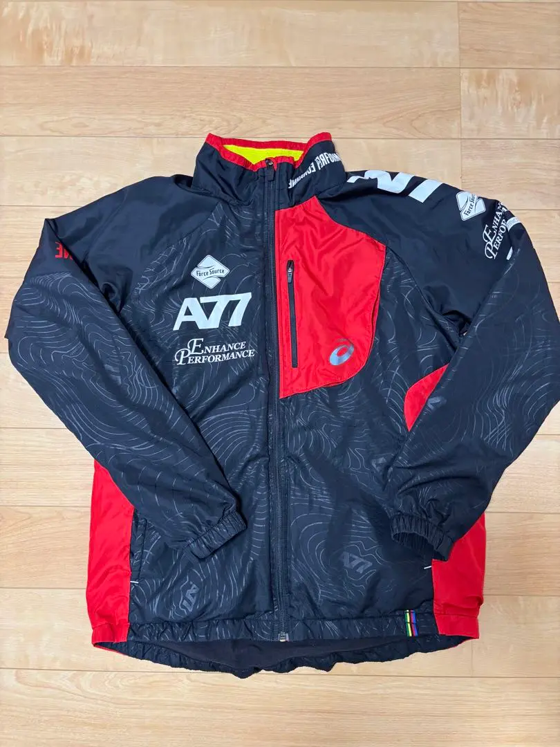 極美品　アシックス asics A77 セットアップ ウィンドブレーカー　Ｍ Amazon.co.jp: 【アシックス】 A77 ブレーカージャケットRパンツ