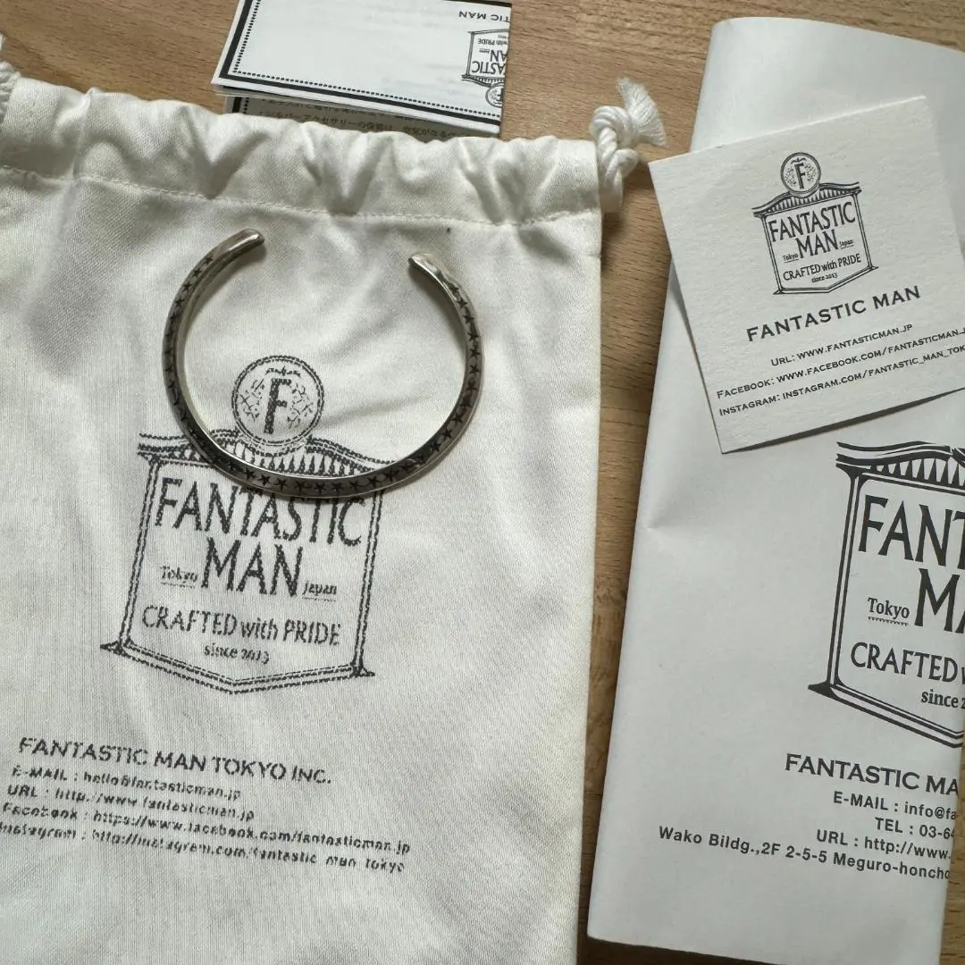 FANTASTIC MAN ★ダブルスターバングル★SILVER925製 FANTASTIC MAN ☆ダブルスターバングル☆SILVER925製