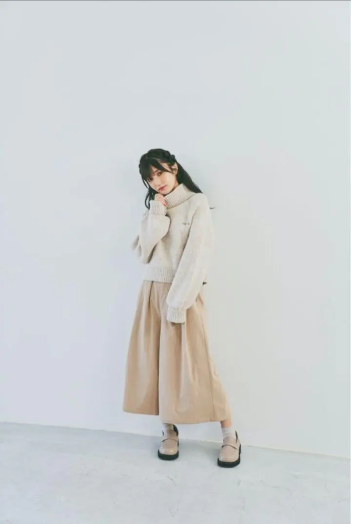 Thumbnail of Bokanii Short Hem Logo Turtleneck Knit - Ivory