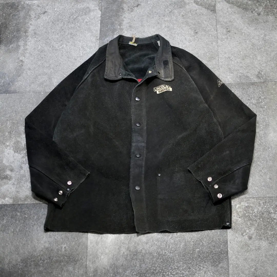 古着 スウェード レザージャケット マスタード 溶接工 1960's Vintage Welder Leather Jacket - Vintage & Archive