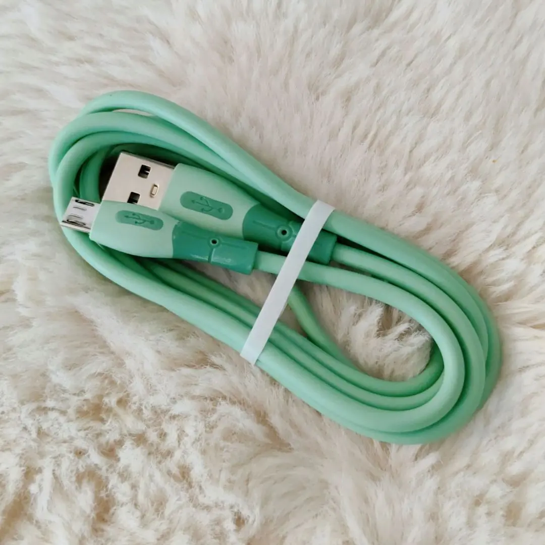 Micro USB 充電線 120 公分 Micro USB 綠色 的縮圖