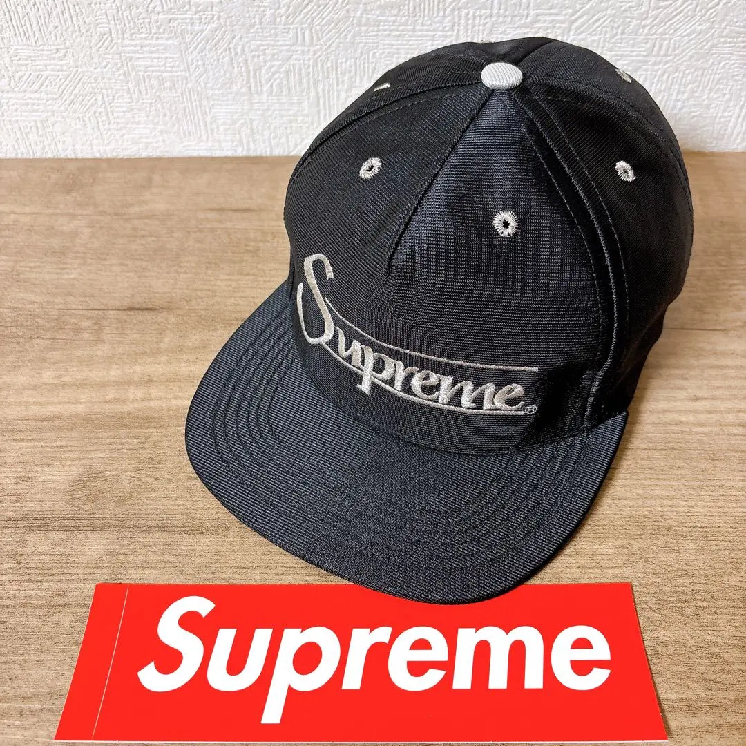 Thumbnail of Authentic Supreme cap, hat, made in USA, black.