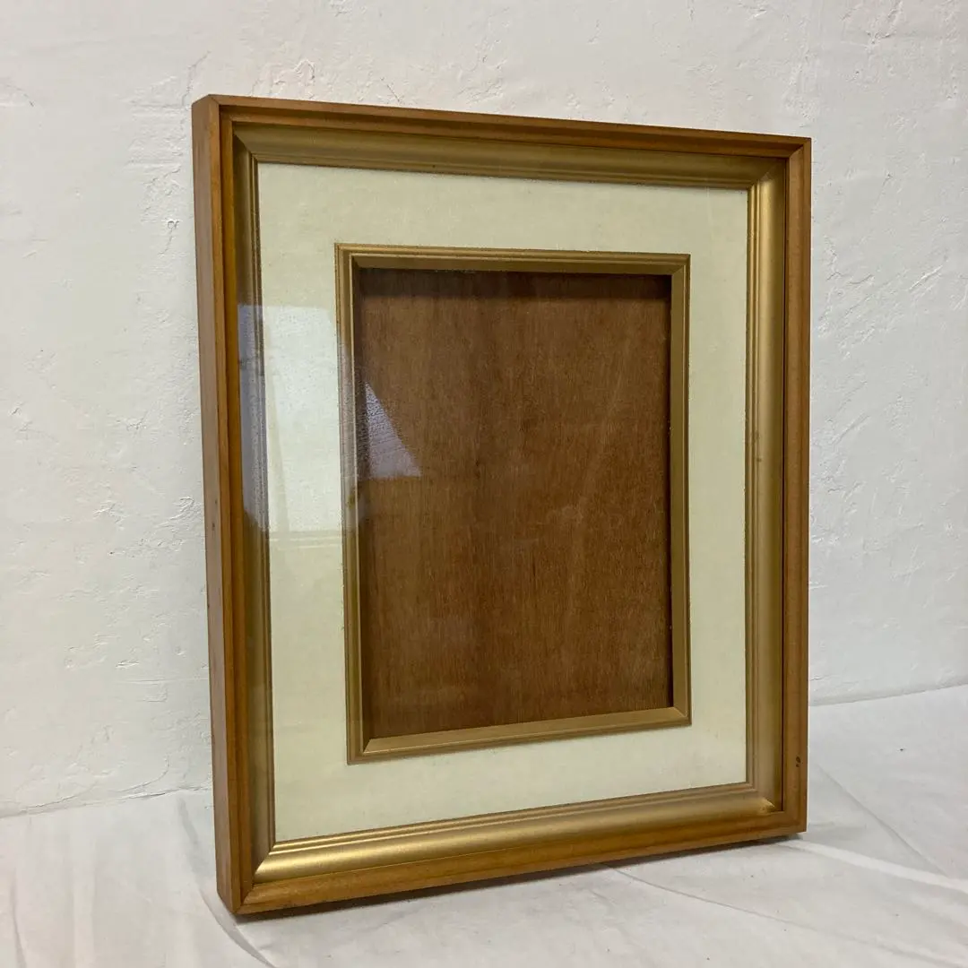 Thumbnail of Antique F4 Gold Wooden Oil Painting Frame with Glass