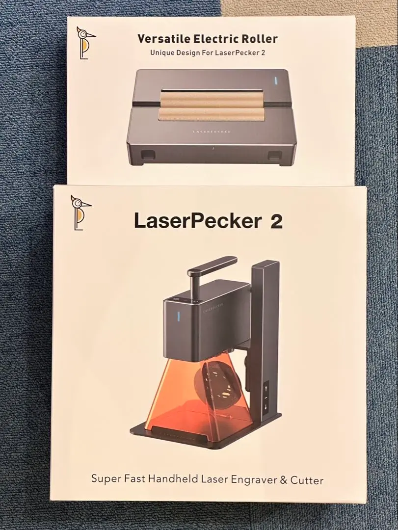 【新品未開封】レーザー彫刻機 LaserPecker2 と電動台座（回転台） Amazon.co.jp: レーザー彫刻機 LaserPecker2 家庭用 小型 携帯式