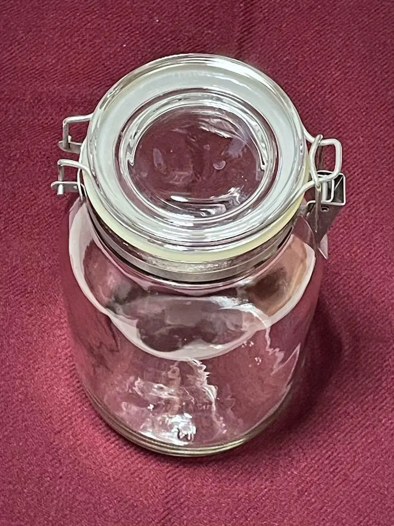 Thumbnail of Clear Glass Storage Container with Clip Lid
