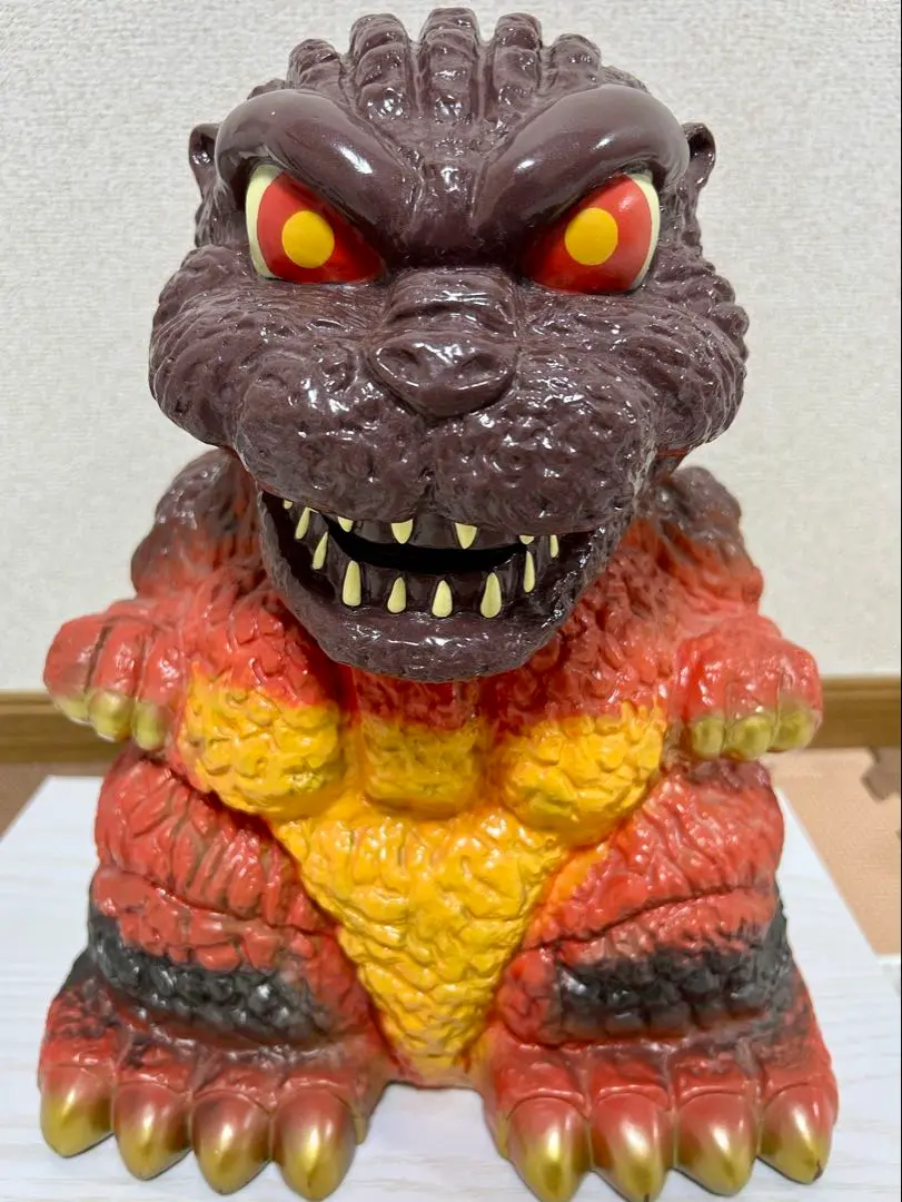 ゴジラ BIG ジャンボ バーニングゴジラ でっかい貯金箱 ソフビ フィギュア ゴジラ ビック BIG ジャンボ ビッグ 貯金箱 1994 ソフビ フィギュア