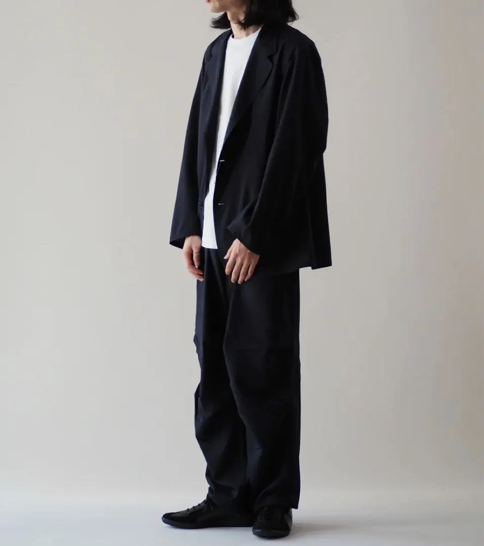 Thumbnail of Mr. Su's COMOLI Wool Two Tuck Pants 24SS Navy