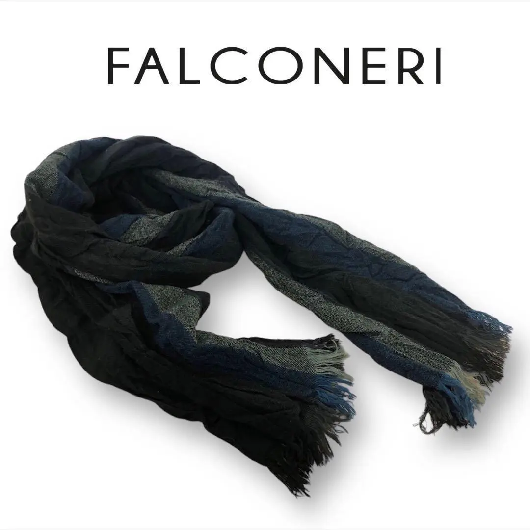 イタリア製falconeri、ファルコネーリ、シルクとコットンのスカーフ、未使用 イタリア製falconeri、ファルコネーリ、シルクとコットンのス