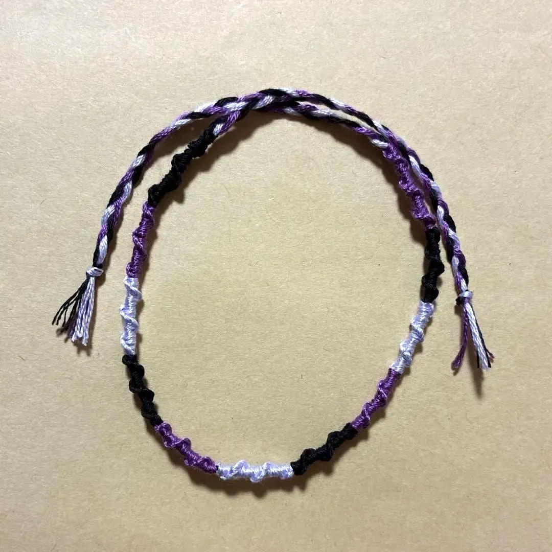 Thumbnail of Misanga (friendship bracelet) - 3 colors (black, purple, light purple)