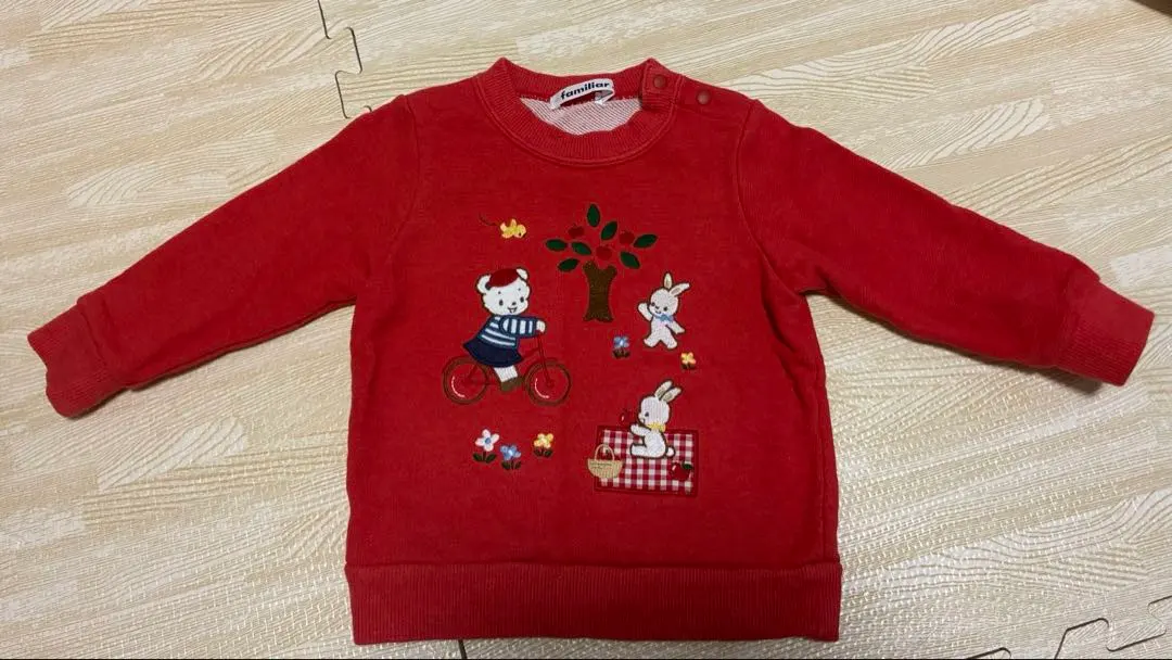 Thumbnail of New, Unused, No Tag, familiar Red Sweatshirt, Size 80