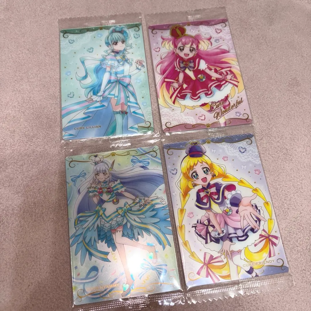 Thumbnail of Unopened Wonderful Precure Wafer 4-Piece Set