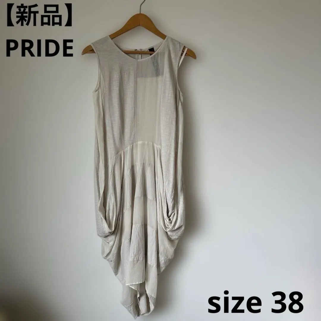 【新品附標籤】キ44 PRIDEプライ德　無袖連衣裙size38 的縮圖